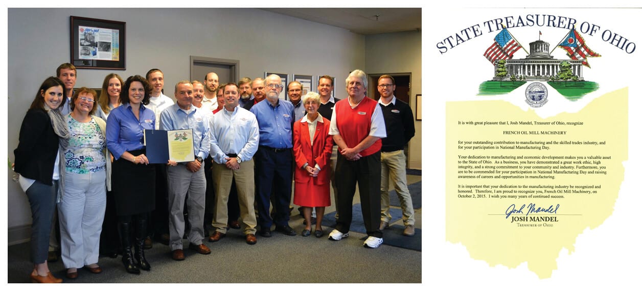 French Oil Honored - Team Holding Award From Josh Mandel