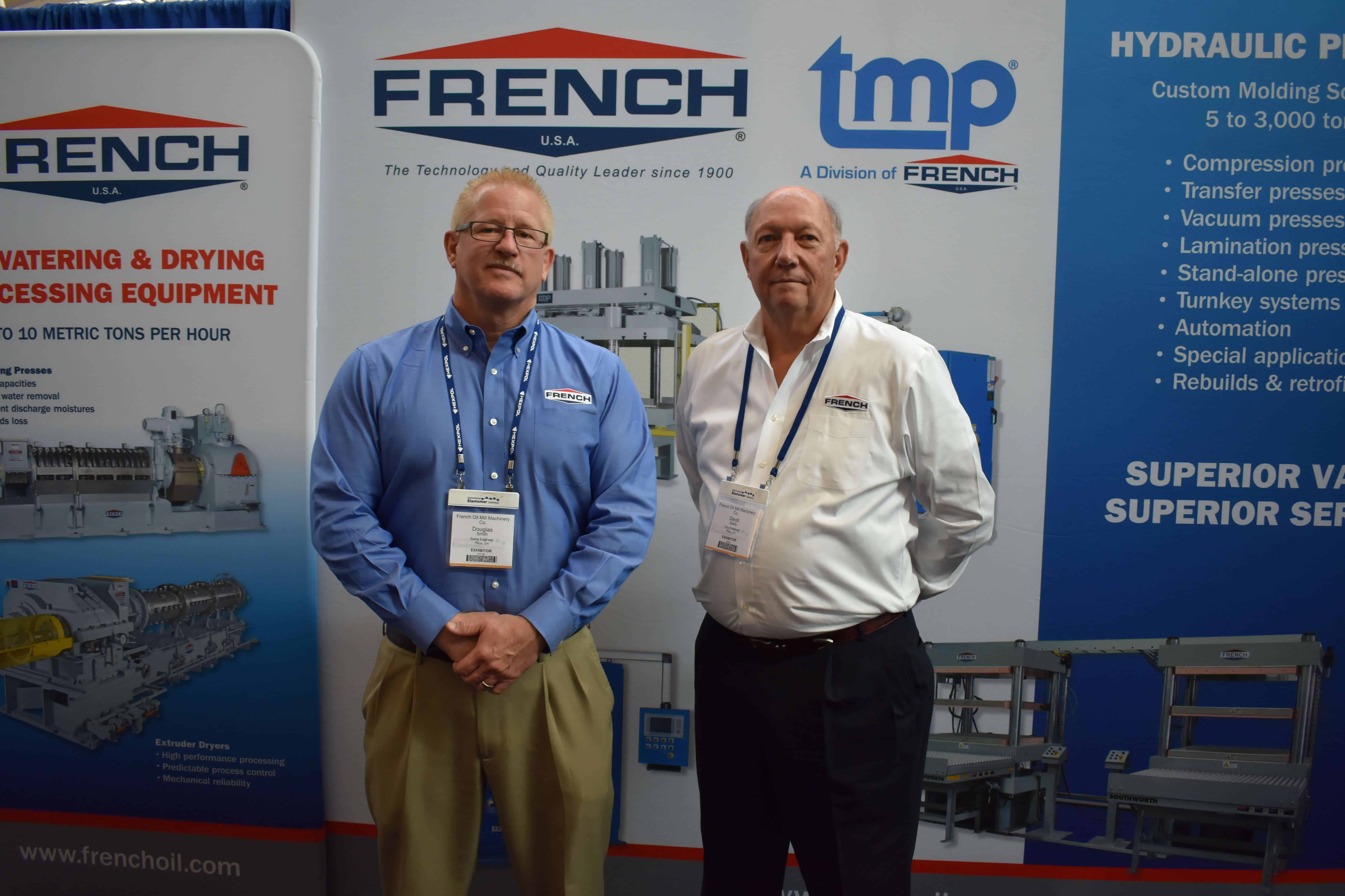 Doug Smith and Dave Sledz at the 2016 International Rubber Expo - Learn About French Oil Oilseed Extraction Screw Press & More