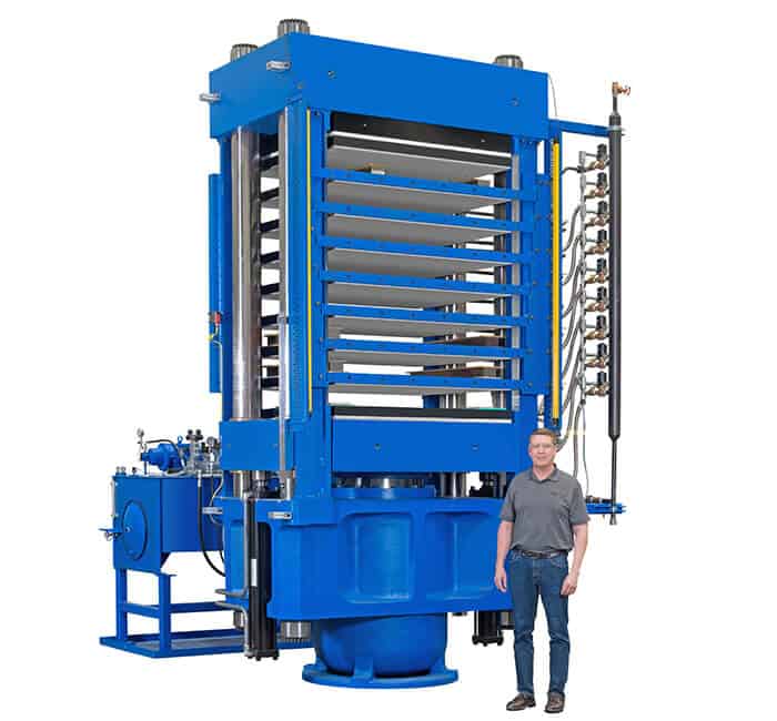 600 Ton Multi Daylight Hydraulic Compression Press System